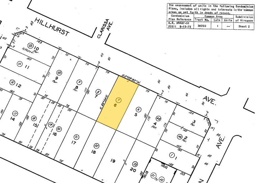 1933 Hillhurst Ave, Los Angeles, CA for lease - Plat Map - Image 2 of 17