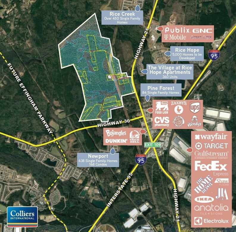 0 GA Hwy 21, Port Wentworth, GA for sale Aerial- Image 1 of 1