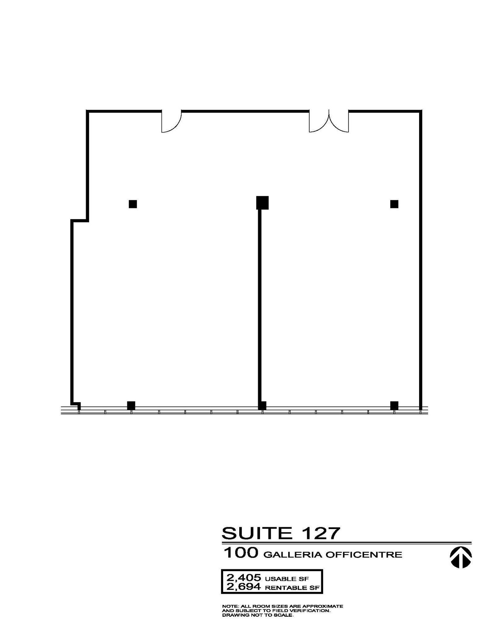 100 Galleria Officentre, Southfield, MI for sale Floor Plan- Image 1 of 2