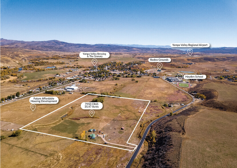 7950 County Road 65 rd, Hayden, CO for sale - Aerial - Image 1 of 13