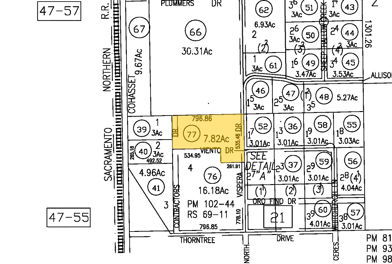 13290 Contractors Dr Chico CA - 13290 Contractors Dr Chico CA Plat Map 2 LargeHighDefinition
