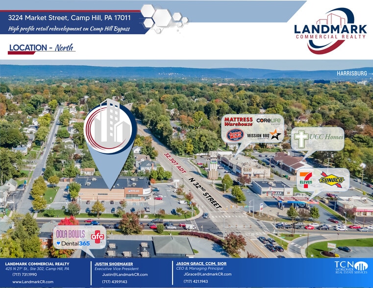 3224 Market St, Camp Hill, PA for lease - Aerial - Image 3 of 6