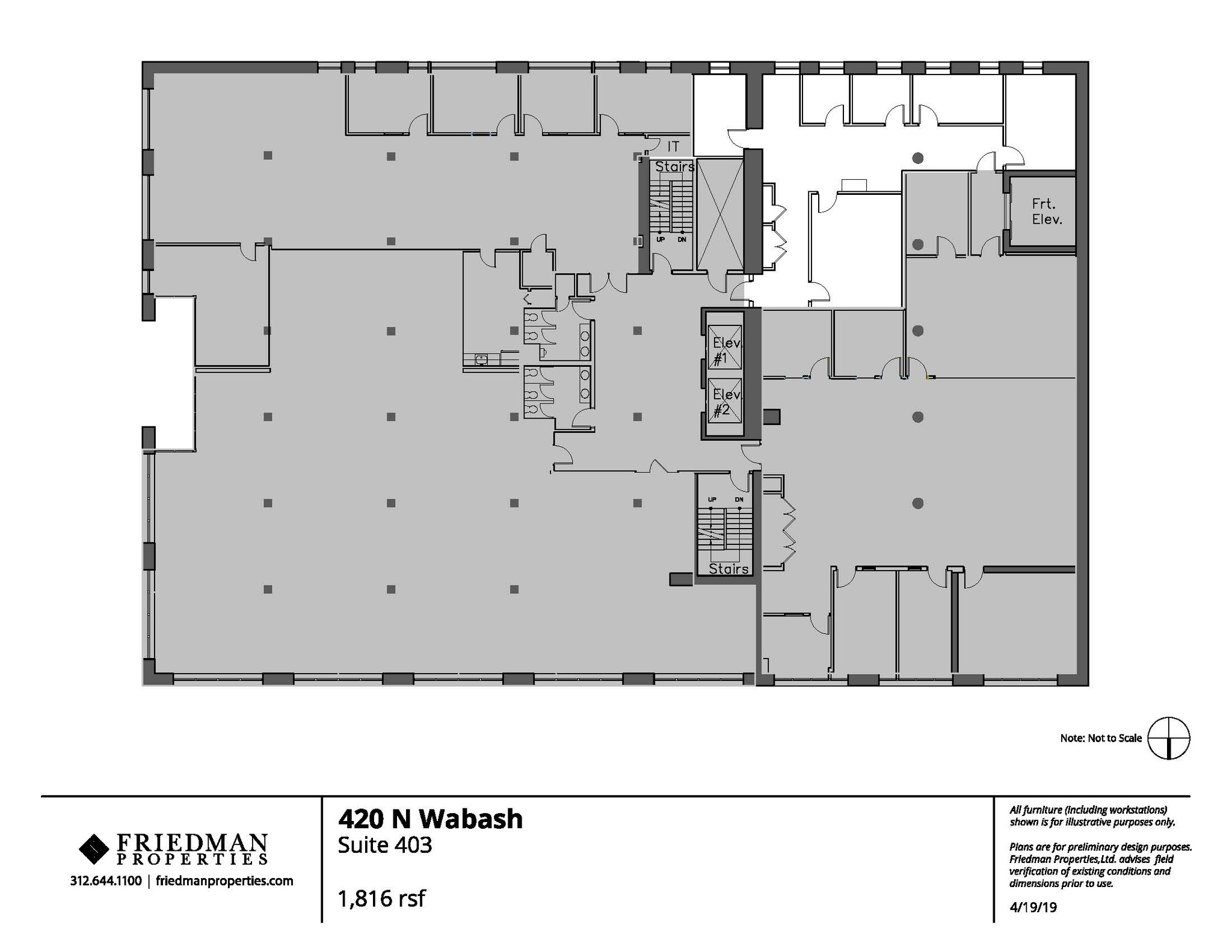 420 N Wabash Ave, Chicago, IL for lease Floor Plan- Image 1 of 2