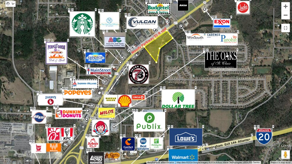 Moody Parkway & Joey Adkins Dr, Moody, AL for sale - Building Photo - Image 2 of 7