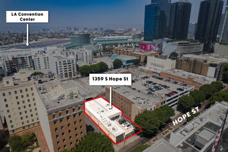 1359 S Hope St, Los Angeles, CA - aerial  map view