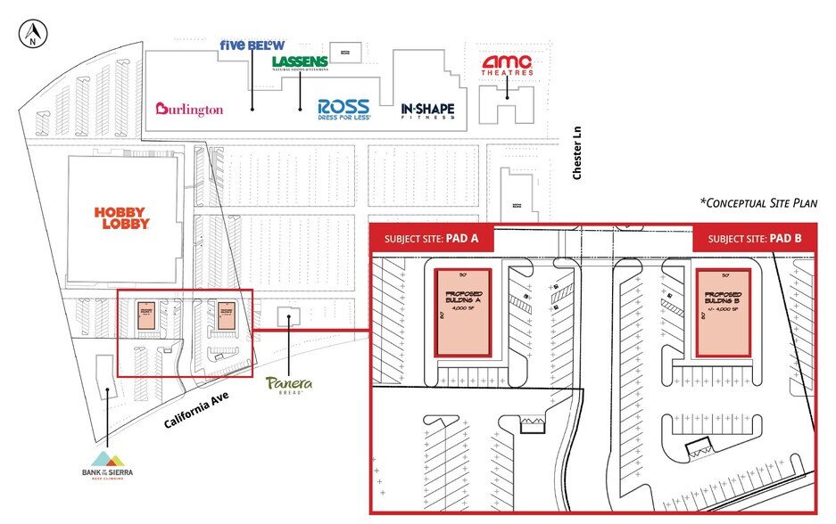 California Avenue & Mervyns Dr, Bakersfield, CA for lease - Site Plan - Image 2 of 3