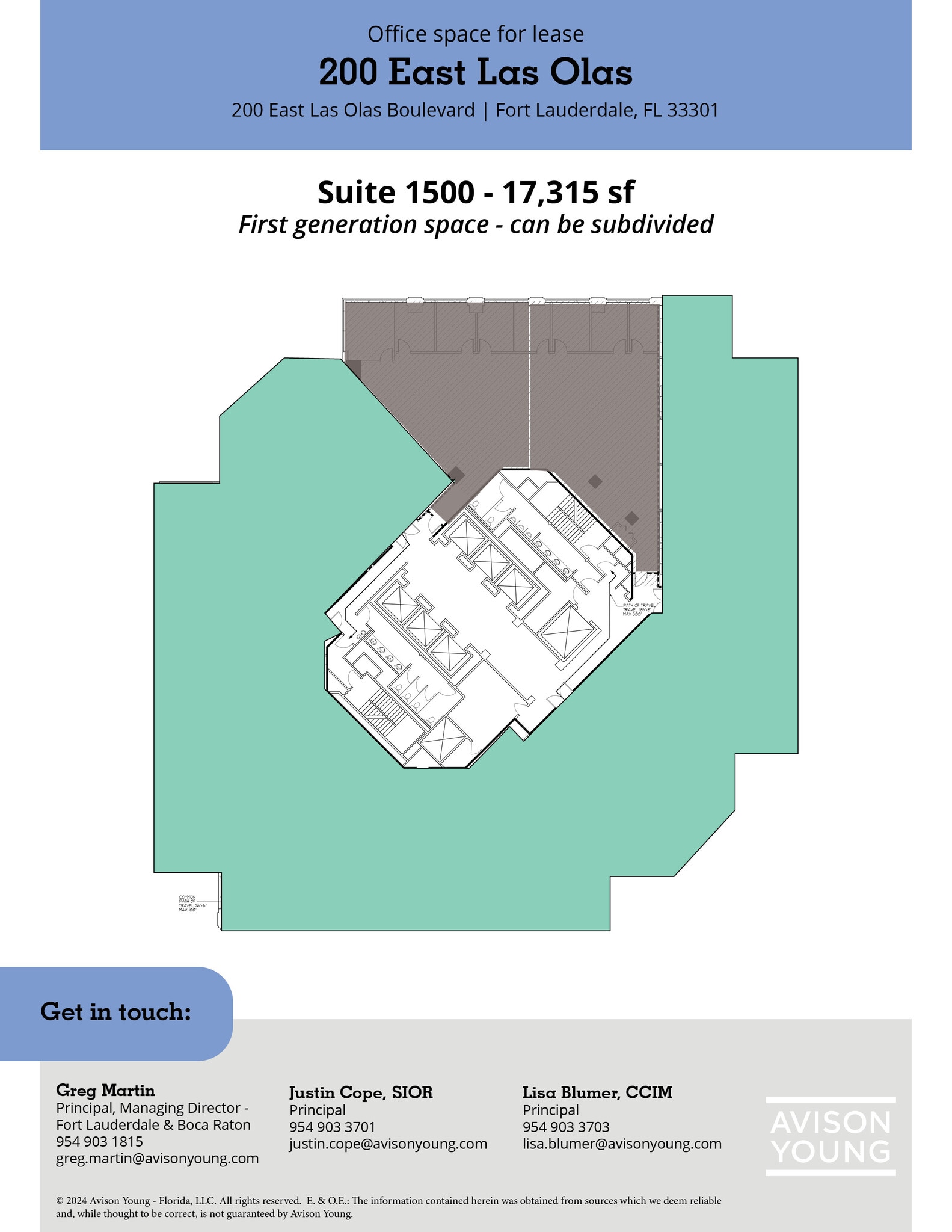 200 E Las Olas Blvd, Fort Lauderdale, FL for lease Floor Plan- Image 1 of 1