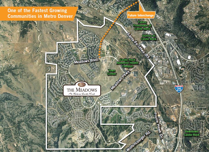Castle Rock Outlets Map I-25 & Meadows Pky, Castle Rock, Co 80109 - The Meadows At Historic Castle  Rock | Loopnet