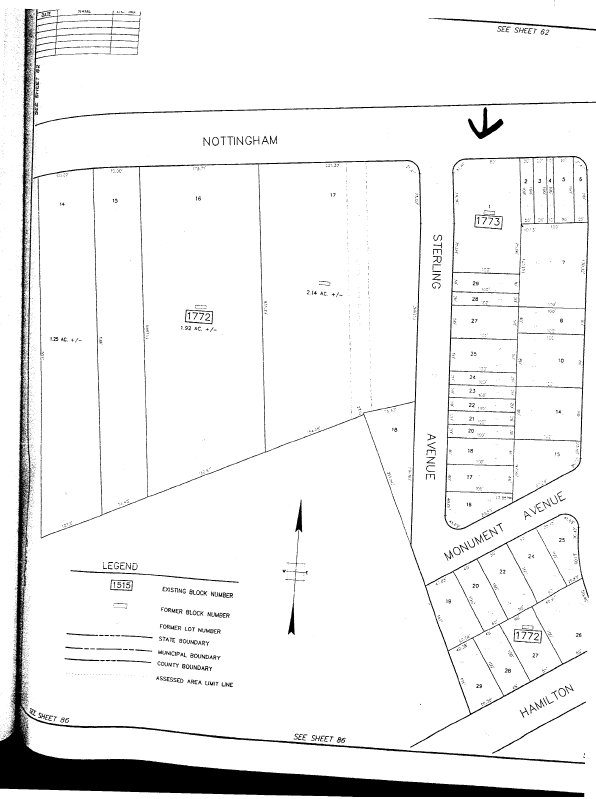 2201 Nottingham Way, Hamilton, NJ for sale Plat Map- Image 1 of 1