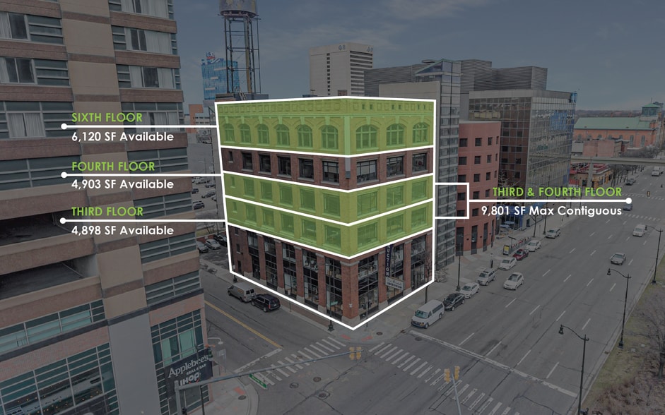 409 E Jefferson Ave, Detroit, MI for lease - Aerial - Image 2 of 17