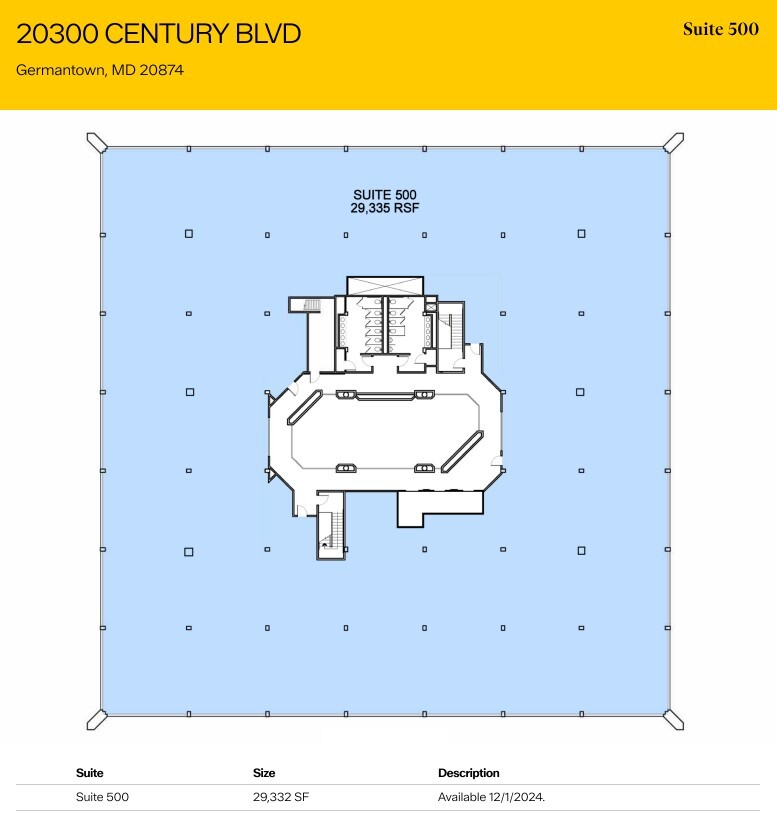 20300 Century Blvd, Germantown, MD for lease Floor Plan- Image 1 of 1