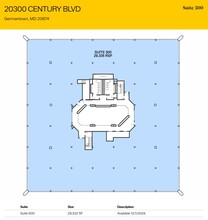 20300 Century Blvd, Germantown, MD for lease Floor Plan- Image 1 of 1