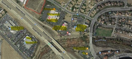 NWC Canyon Estate Drive & Summer Hill Drive, Lake Elsinore, CA - AERIAL map view