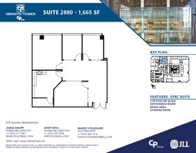 1099 18th St, Denver, CO for lease Floor Plan- Image 1 of 2
