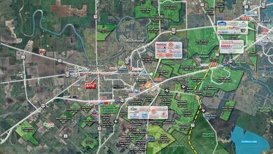 1117 1st St, Rosenberg, TX - AERIAL map view - Image1