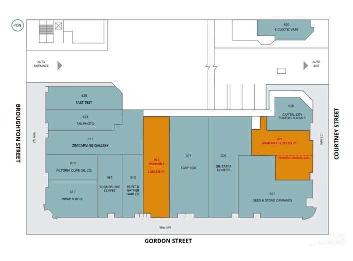 617 Broughton St, Victoria, BC for lease Site Plan- Image 1 of 1