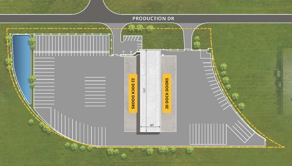 1850 Production Dr, Indianapolis, IN for lease - Site Plan - Image 2 of 2