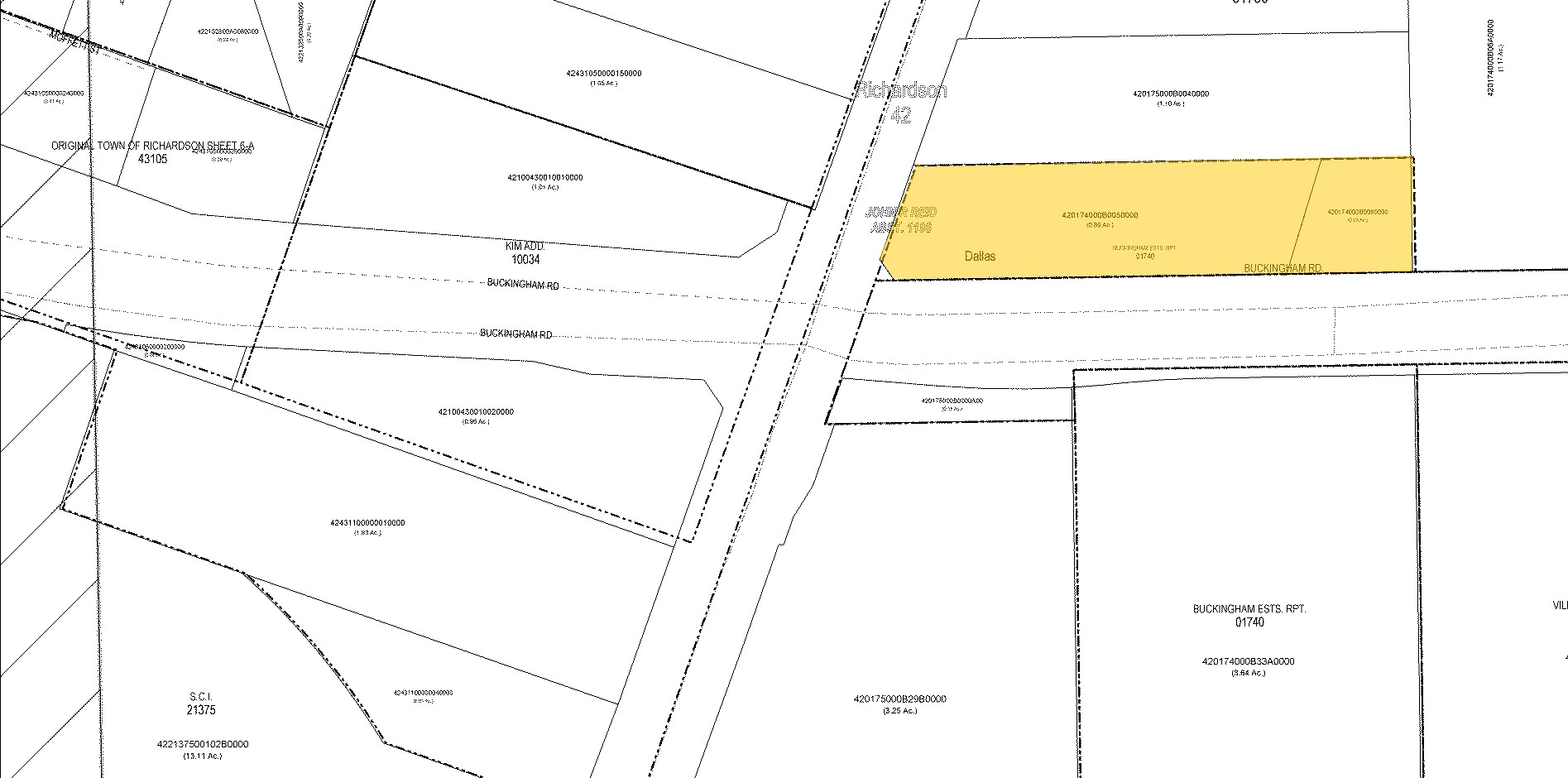 925 Abrams Rd, Richardson, TX for sale Plat Map- Image 1 of 1