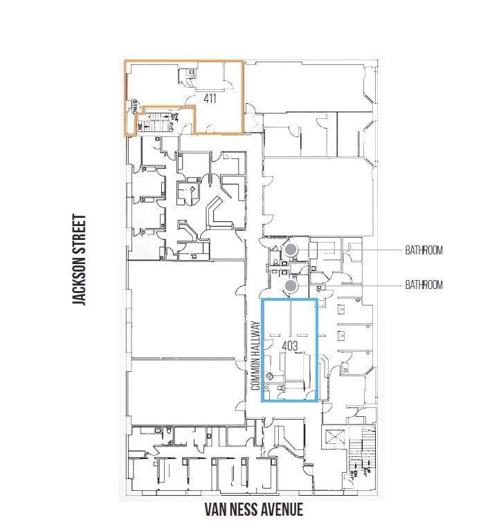 2001 Van Ness Ave, San Francisco, CA for lease Floor Plan- Image 1 of 3