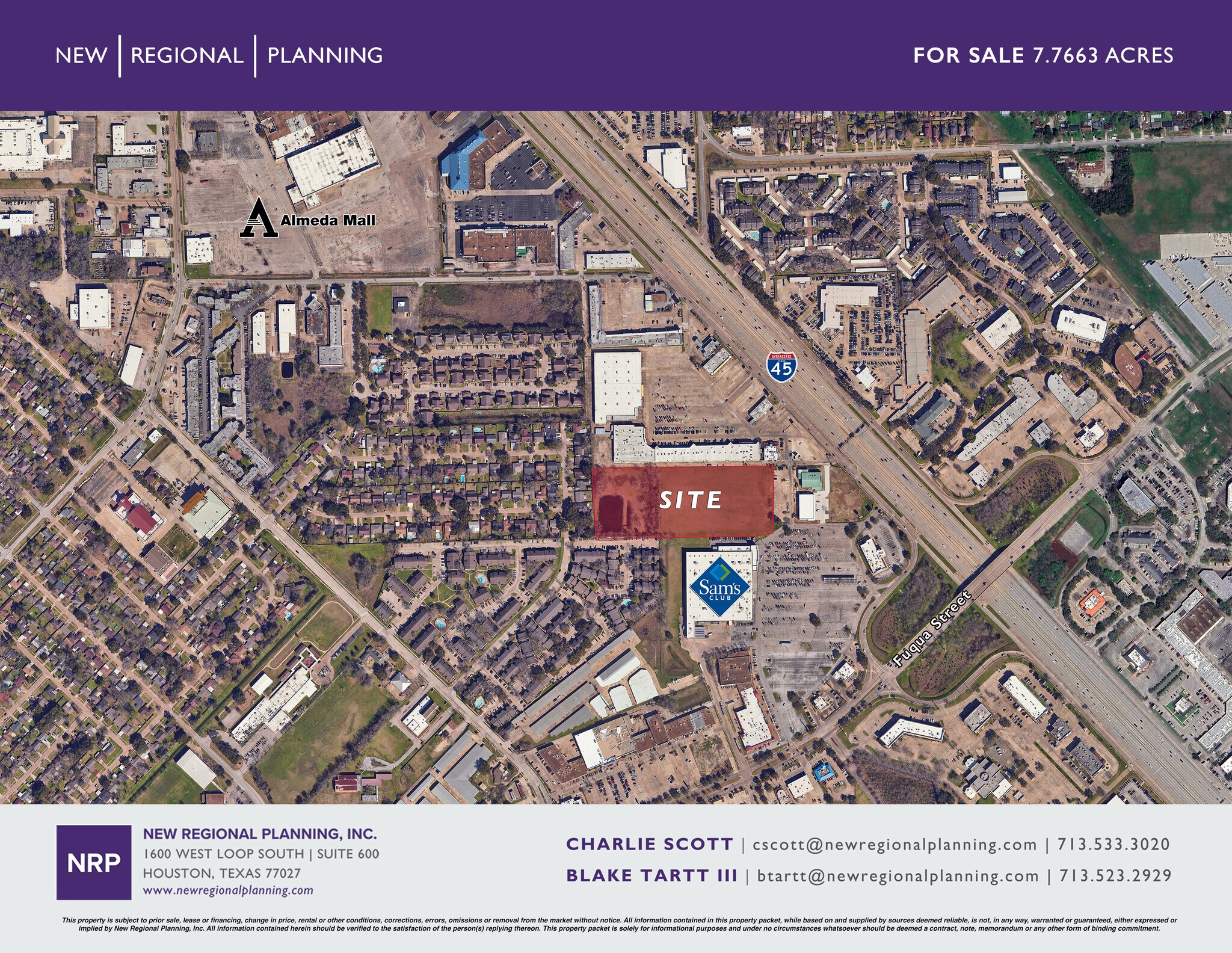 Fuqua St, Houston, TX for sale Aerial- Image 1 of 4