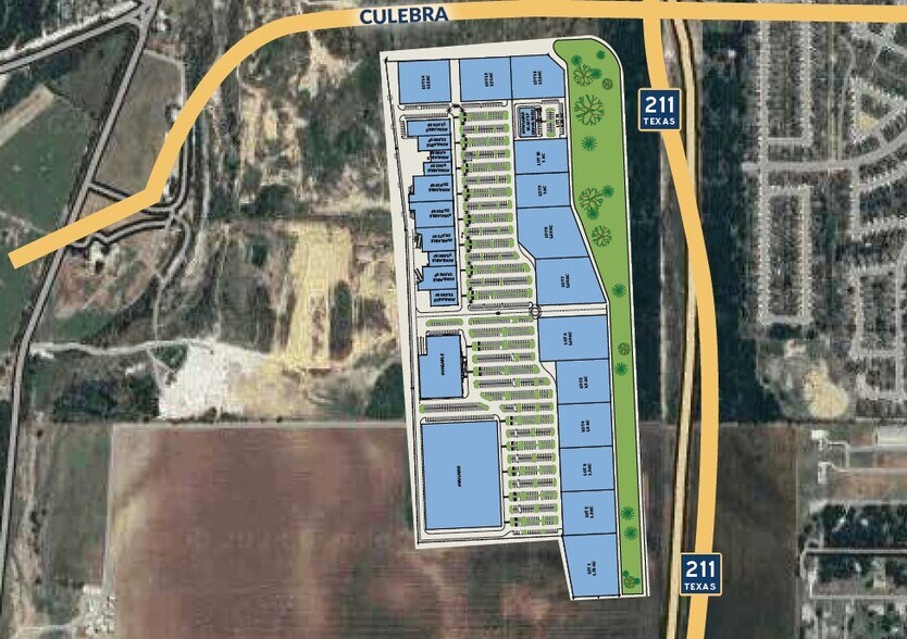 Highway 211 & Culebra Road, San Antonio, TX for lease - Aerial - Image 3 of 3