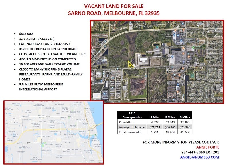 Sarno Rd, Melbourne, FL for sale - Building Photo - Image 1 of 1