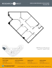2400 Research Blvd, Rockville, MD for lease Floor Plan- Image 1 of 1