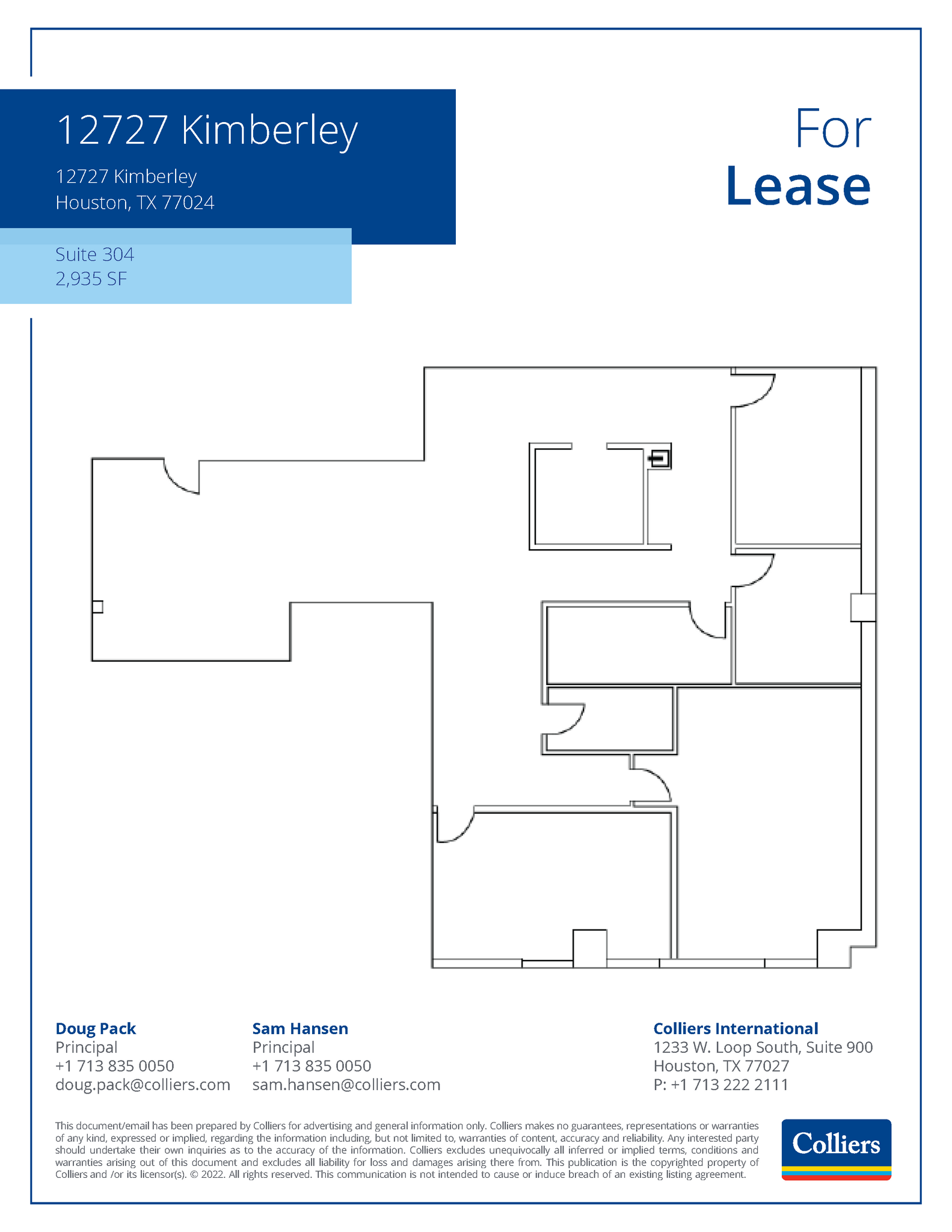 12727 Kimberley Ln, Houston, TX for lease Floor Plan- Image 1 of 1