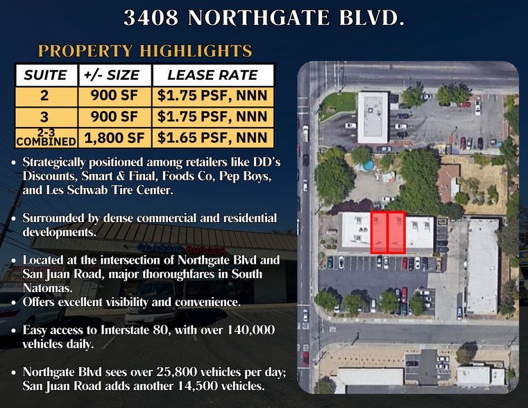 3408 Northgate Blvd, Sacramento, CA for lease - Building Photo - Image 2 of 9