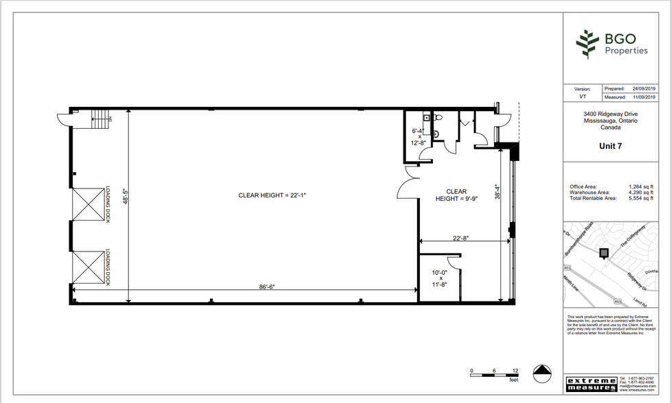 3400 Ridgeway Dr, Mississauga, ON for lease - Floor Plan - Image 1 of 1