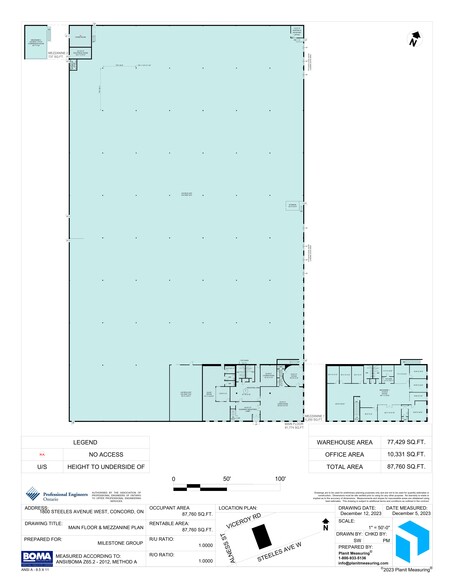 1800 Steeles Ave W, Vaughan, ON for lease - Site Plan - Image 3 of 3