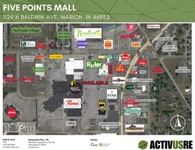 1129 N Baldwin Ave, Marion, IN - Aerial map view