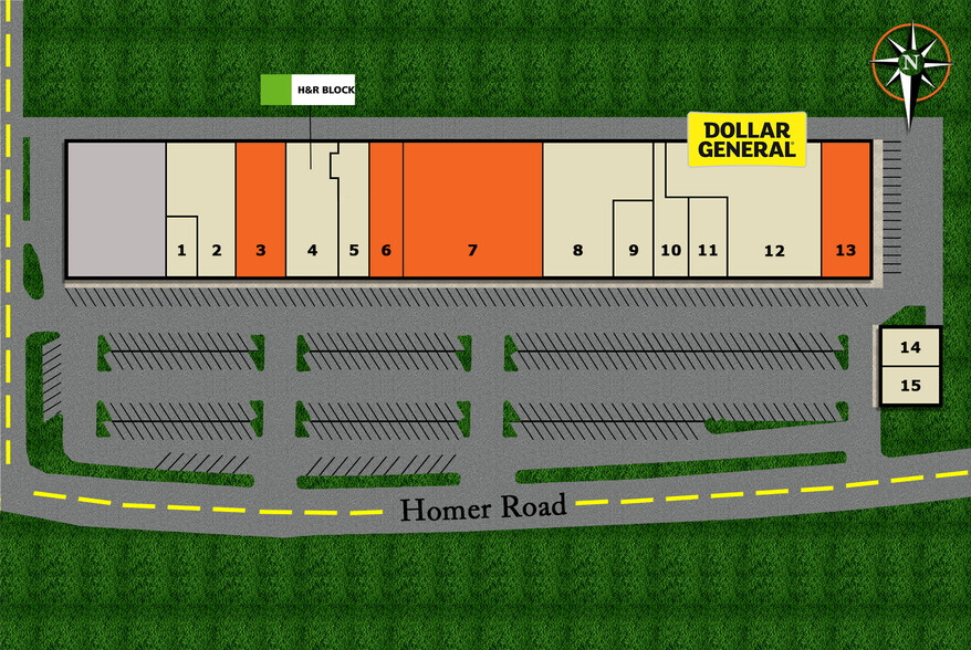 308-348 Homer Rd, Minden, LA for lease - Site Plan - Image 2 of 2