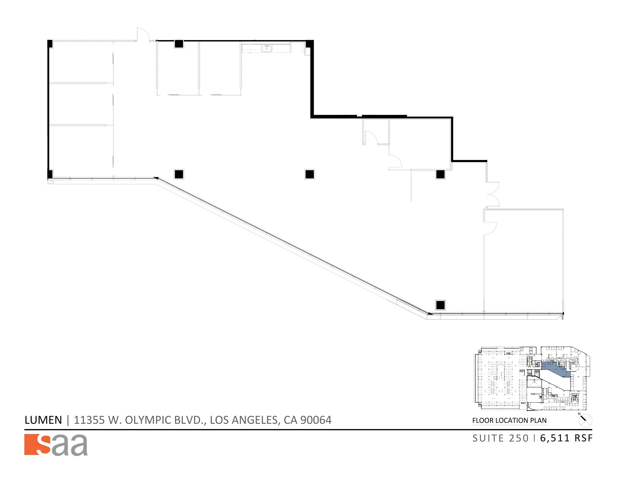 11355 W Olympic Blvd, Los Angeles, CA for lease Site Plan- Image 1 of 5