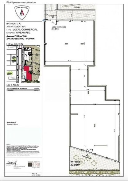 Retail in Voiron for sale - Floor Plan - Image 2 of 2