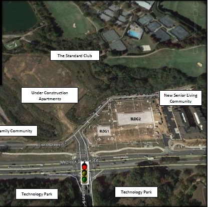 11270 Medlock Bridge Rd, Johns Creek, GA for lease - Aerial - Image 2 of 5