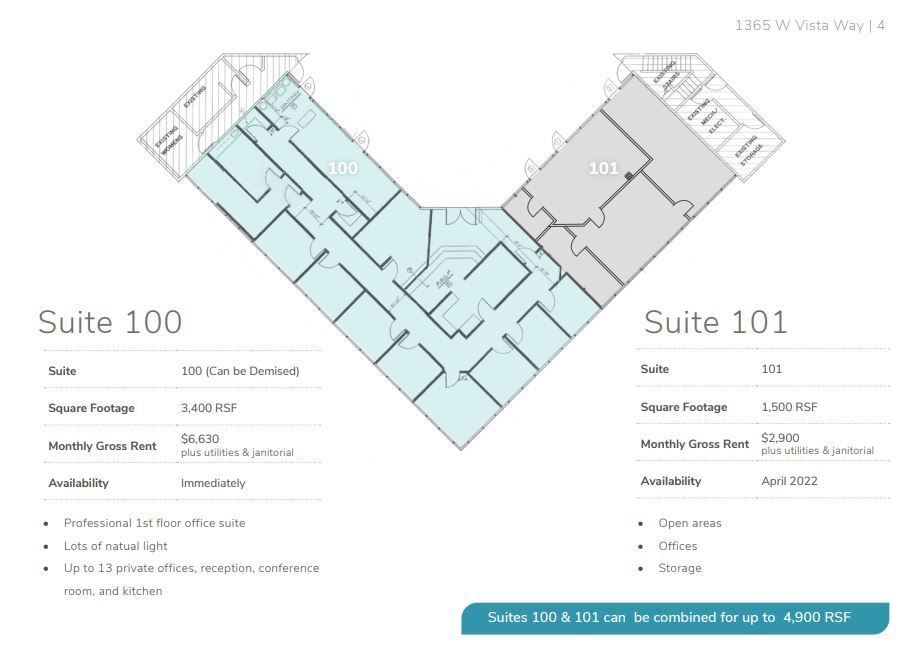 1365 W Vista Way, Vista, CA for lease Floor Plan- Image 1 of 1