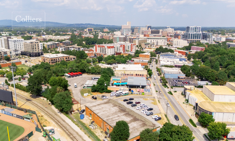 106 and 154 Augusta Street St, Greenville, SC for sale - Aerial - Image 2 of 9