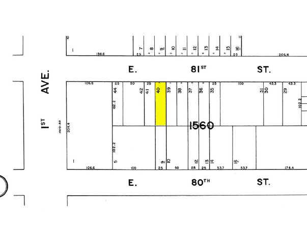 418 E 81st St, New York, NY for lease - Plat Map - Image 2 of 2