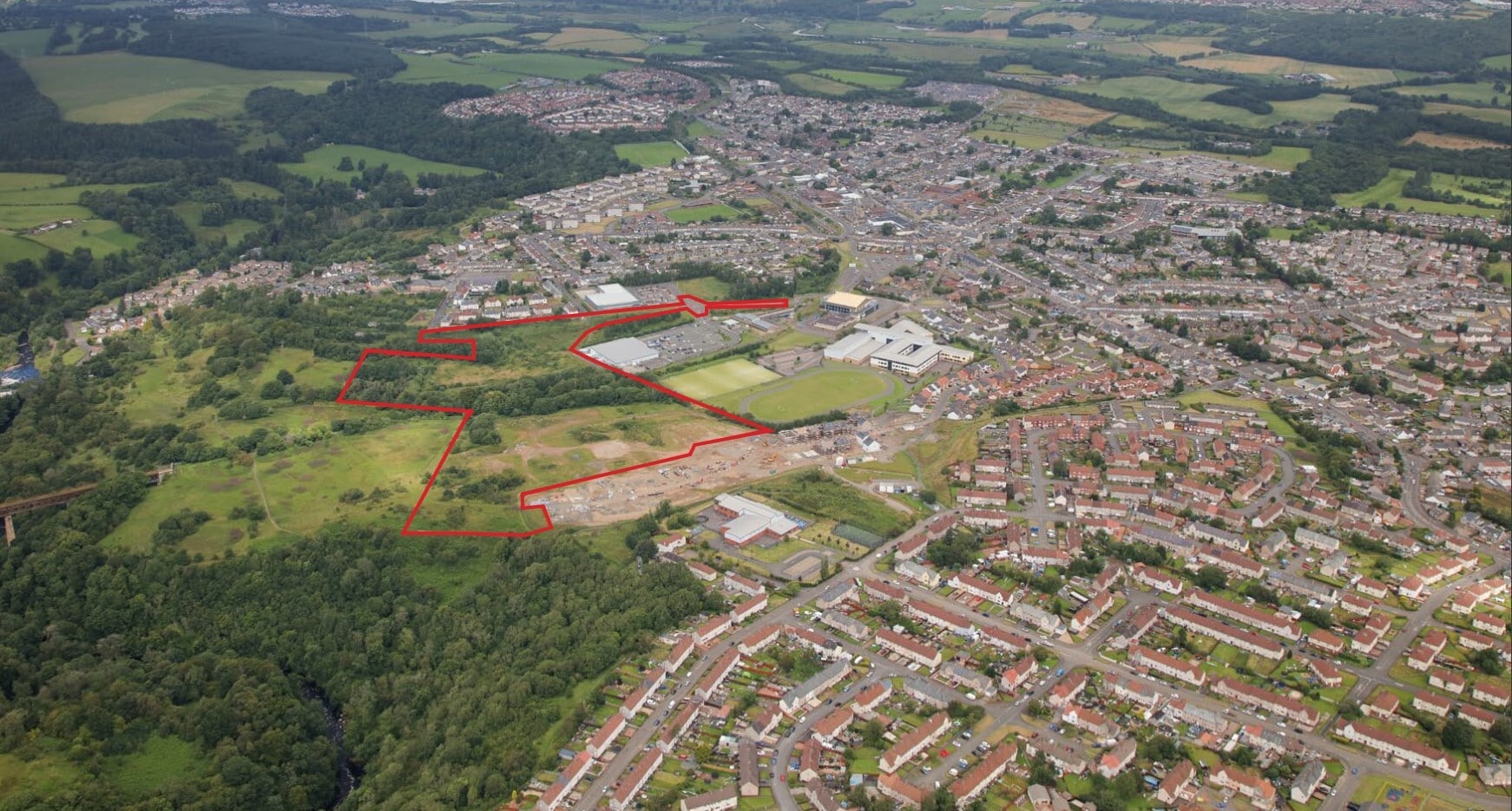 Broomhill Rd, Larkhall for sale Aerial- Image 1 of 1