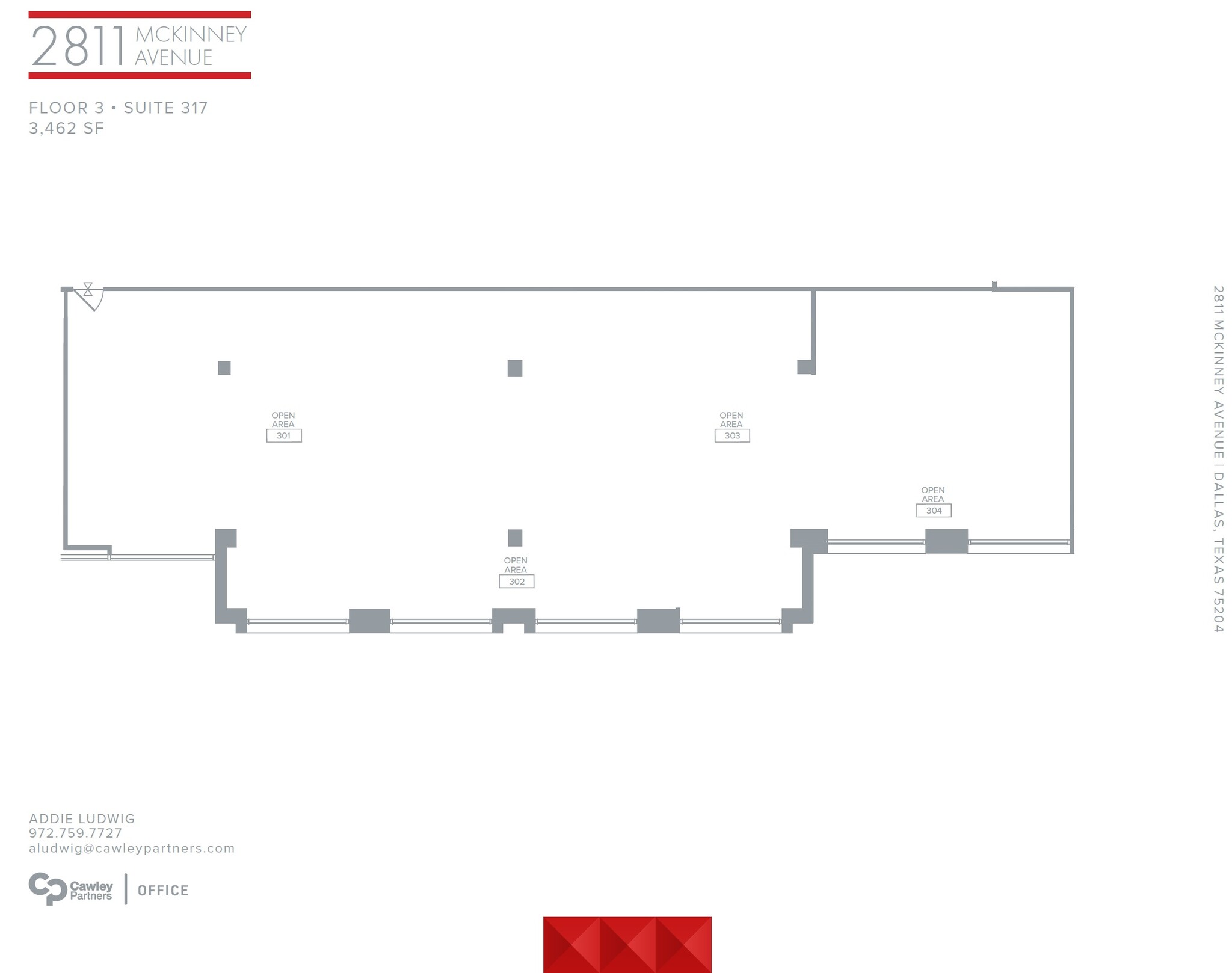 2811 McKinney Ave, Dallas, TX for lease Floor Plan- Image 1 of 3