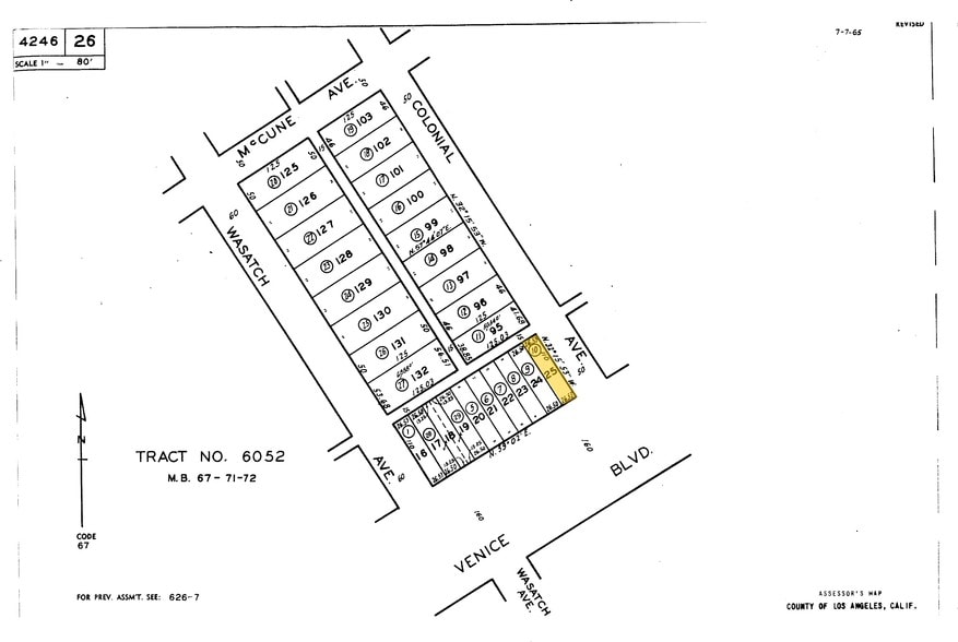 12503 Venice Blvd, Los Angeles, CA for lease - Plat Map - Image 2 of 20