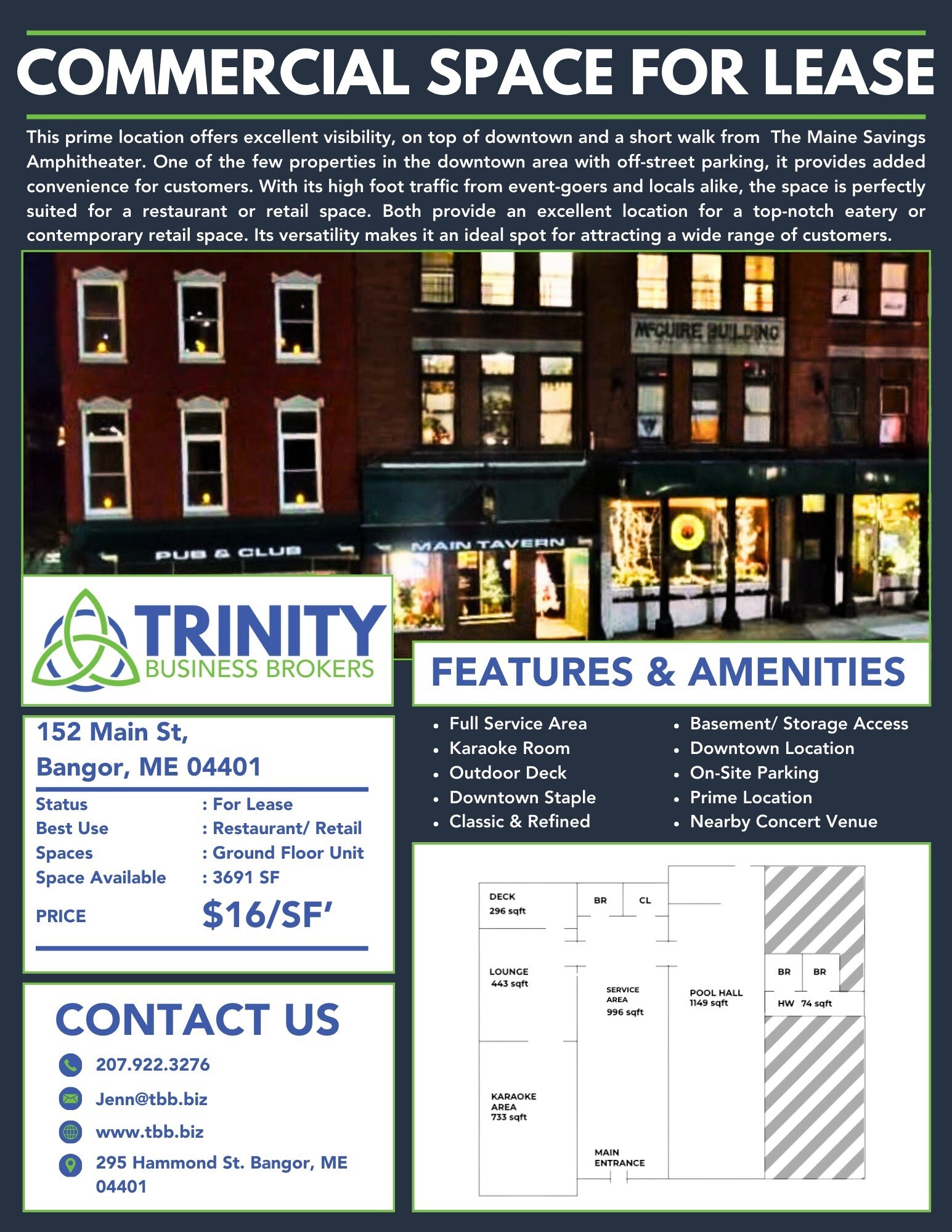 152-158 Main St, Bangor, ME for sale Building Photo- Image 1 of 1