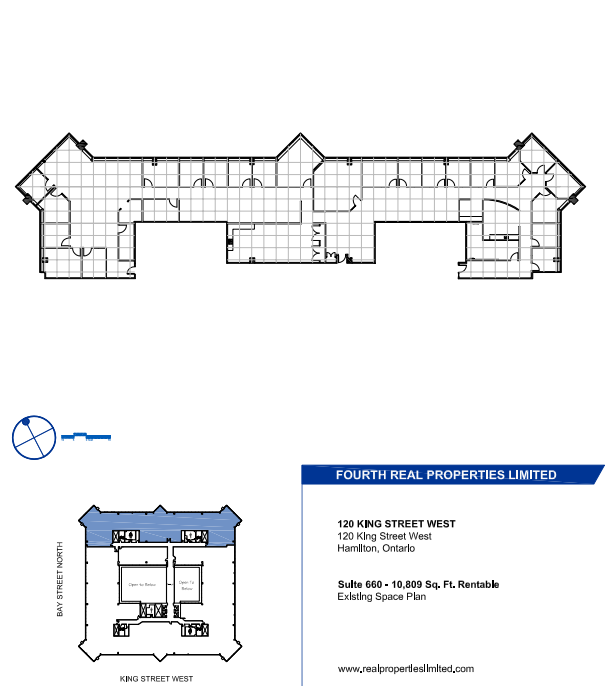 100, 110, and 120 King St W, Hamilton, ON for lease Floor Plan- Image 1 of 1