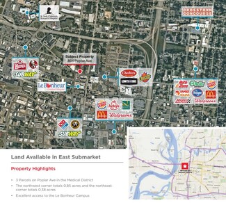 More details for 806 Poplar Ave, Memphis, TN - Land for Lease