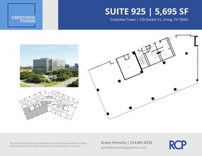 105 Decker Ct, Irving, TX for lease Floor Plan- Image 1 of 4