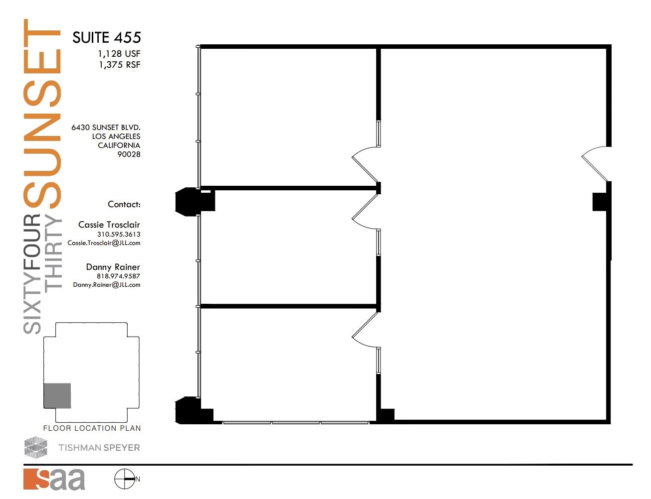 6430 W Sunset Blvd, Los Angeles, CA for lease Floor Plan- Image 1 of 1
