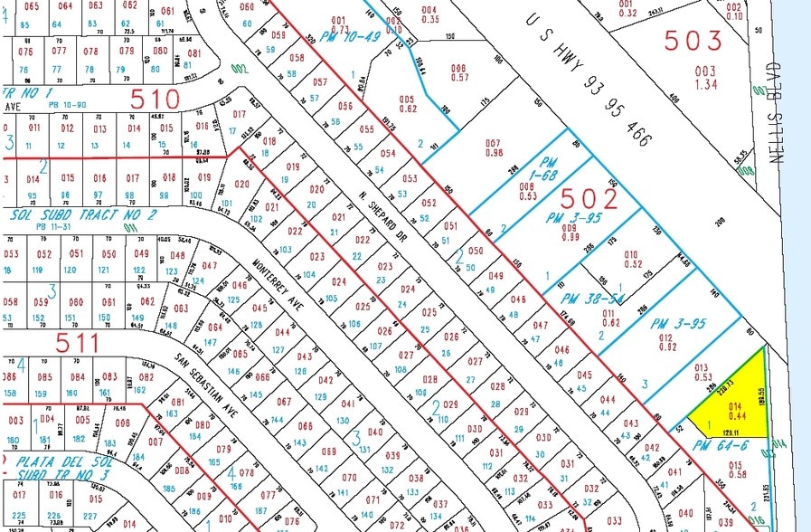 4241 S Nellis Blvd, Las Vegas, NV for sale - Plat Map - Image 3 of 5