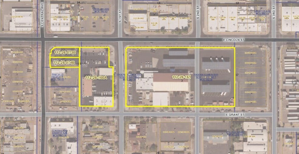 1st St & Grant St, Phoenix, AZ for lease - Aerial - Image 2 of 7