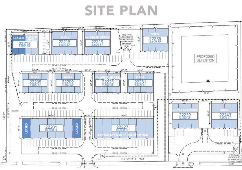 22201-22243 Mueschke Rd, Tomball, TX for lease - Site Plan - Image 2 of 7